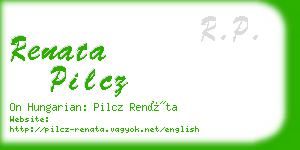 renata pilcz business card